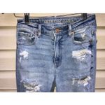 American Eagle American‎ Eagle Mom Jeans Womens 00 Regular Distressed Stretch Photo 1