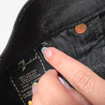 7 For All Mankind 7FAM Matte Black High Waisted Stretch The Skinny Jeans Size 26 Photo 4