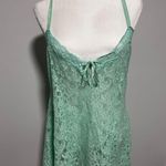 Delicates  Lace Mini Slip Dress Green Lingerie Adjustable‎ Strap Large Women Top Photo 0