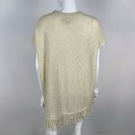 Michael Stars  Knit Poncho Fringe XS Boho Lightweight Layering Top Photo 2