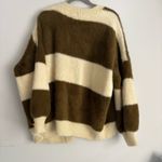 POL  brown striped cozy sweater  Photo 1
