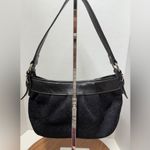 Nine West Vintage Y2K Shoulder Bag w Textured Fabric Zip Closure/Match Case Inc Photo 2