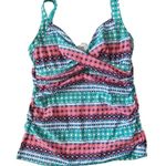 Lands' End  Bathingsuit Swimsuit Tankini Top Underwire size 8 Long Photo 1