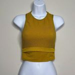 JoyLab  Women's Seamless High Neck Longline Bra Gold Small Photo 1