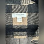 BeachLunchLounge Black and Tan Tyler Flannel Tunic Shirt Photo 3
