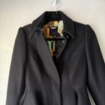 Ted Baker  London Peplum Jacket Wool Blend Coat‎ 1 Black Coquette Dark Academia Photo 1