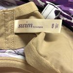 Cacique Swim by Purple Animal Print Halter Underwire Tankini Top Plus Size 42D Photo 9