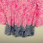 Lilly Pulitzer Womens Marilina Top Raz Berry Heart and Sole Sz XXS Tunic Flowy Photo 3
