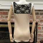 Cozy Casual Cozy S&S Casual plunging neckline top with lace panel / S / Excellent co… Photo 3