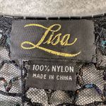 Vintage Black Beaded Sequin Collar Necklace Shawl Elegant Draping Photo 6