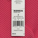 Elle NWT Pandango Pink Scalloped Ribbed Faux Wrap Sleeveless Fit & Flare Dress Photo 6