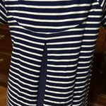 Premise Split Back Women’s Tunic Style Top, Navy/White, Large Photo 2