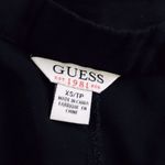 Guess  Black Semi-Sheer Cap Sleeve Button Front Blouse – XS Photo 3