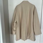 Allegra K  | Mid-Length Stand Collar Single Breasted Peacoat | Beige | XXXL NWT Photo 1