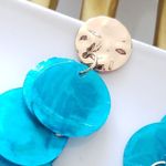 ZARA New!  Natural Shell Earrings Photo 5