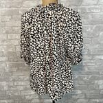 Who What Wear  Animal Print Tie Top Photo 3