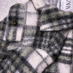 ZARA Womens Plaid Heavyweight Fuzzy L/S Shirt Jacket M Medium Photo 5