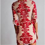 For Love & Lemons deep V-neck Layered
Lace Mini Dress in Wine Photo 1