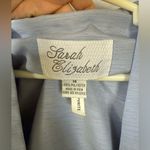 Vintage Sarah Elizabeth size 14 periwinkle floral embroidered dress jacket Blue Photo 1