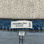 Abercrombie & Fitch A&F 90s straight ultra high rise light curve love medium wash denim jeans Photo 4