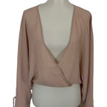 Topshop  10 Pink Blouse Long Sleeve Y2K Workwear Officewear Feminine Chic Photo 0