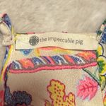 The Impeccable Pig  Crop Top Tank Women’s Size Medium Paisley Neon Racerback Boho Photo 5