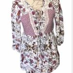 Absolutely  famous BoHo blouse size small floral Photo 2
