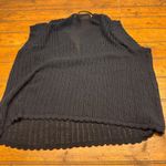 Torrid 3X Black Crochet Knit Pointelle V Neck Sleeveless Top Plus Size Photo 2