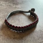 Handmade Paracord Bracelet NEW Unisex Maroon Silver Black  USA Photo 6