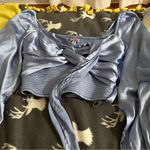 Urban Outfitters  periwinkle wrap blouse medium Photo 1