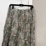 Joie  Linen Blend Floral Wide Leg Pants Elastic Waist Vacation Resortwear Beach Photo 2