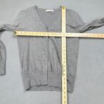 Active USA  Cardigan Sweater Womens Small Gray V-Neck Button Front Knitwear Photo 2