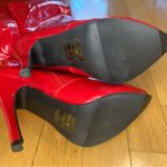 Ellie  Thigh High Red High Heel Boots - Size 7 Photo 4