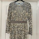 Mac Duggal 4316D Long Sleeve Beaded Formal Black Tie Evening Gown Platinum Gold Photo 11