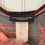 Perseption Concept Red and Black Wrap Midi Dress with Ruffled Hem | Small Photo 1