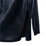 Notations  Woman Black Velvet Glittery Tunic Top Long Sleeve Stretch Size 3X Photo 4