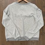 The Great The Shrunken Ruffle Bib Sweatshirt in Heather Grey Size 2 / Medium Photo 6