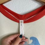 Daily Practice Anthropologie Crew Neck Short Sleeve Tee La Piscine Swim Club Red Photo 1