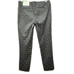 Nautica Jacquard Ankle Pants Black Geometric Career Casual Trouser Size 10 Photo 1