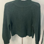 American Eagle  Mockneck Green Knit‎ Sweater size small Photo 0