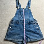 Old Navy : Blue Cuffed Overall Shorts Photo 4