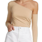 L'Agence  Hattie One Shoulder Top XS NWT Photo 0