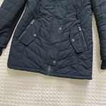 Michael Kors NWOT  Quilted Women Long Puffer Coat w/ Fur Hoodie Black Size XS Photo 4