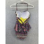 One Piece Pink Envelope Women's Swimsuit  Halter Sweetheart Size Small Backless Photo 1