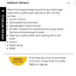 Madewell puffed large hoop earrings Photo 2