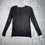 Helmut Lang Sweater Womens Small Black Coated Spray Paint Neutral Minimal Gothic Photo 1