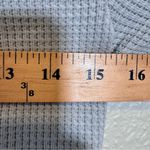 Offline by Aerie Grey Waffle Knit Cropped Sweater L Casual Fall Thermal Warm Gray Size L Photo 5