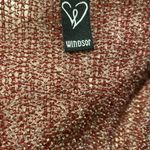 Windsor Maroon Scoop Neck Lightweight Layering Sweater Size Small Photo 3