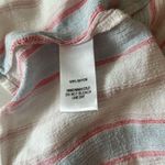 Lulu’s long sleeve, tie front crop top pin, blue, white stripes size m Pink Size M Photo 2