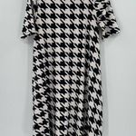 Agnes & Dora Houndstooth Swing Tunic Dress W/ Pockets Leggings Material, Size XS Photo 0